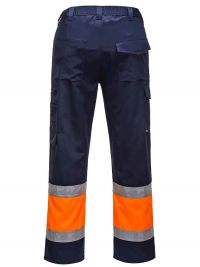 2-colour high-visibility combat trousers